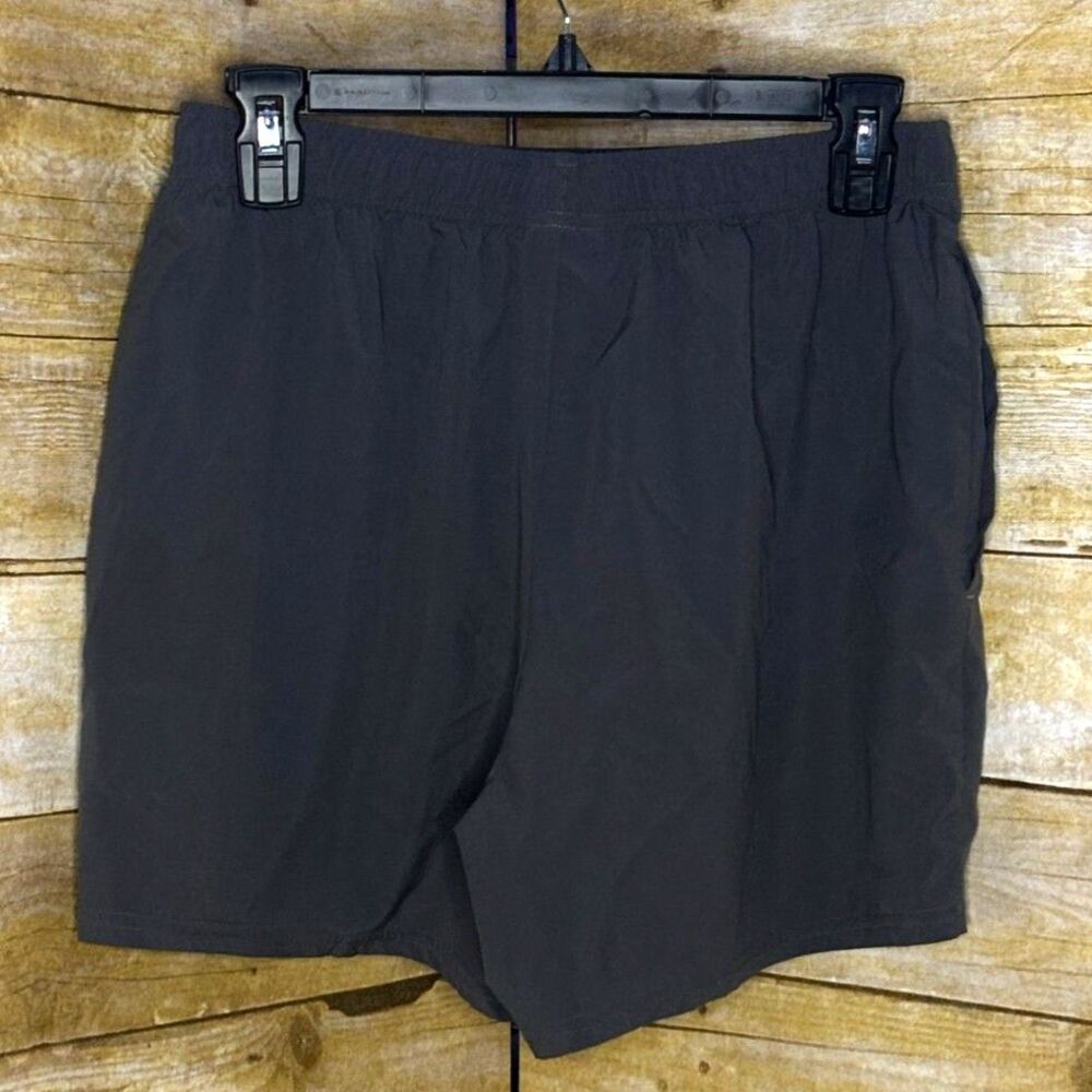 GYMSHARK ARRIVAL SLIM IN SILHOUETTE GRAY ATHLETIC ACTIVEWEAR TRAINING GYM SHORTS - Picture 3 of 4